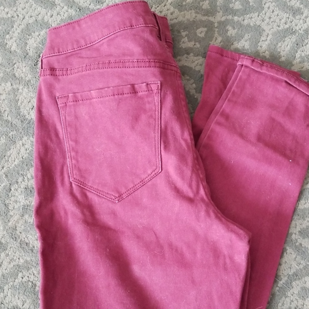 Burgandy Jeans